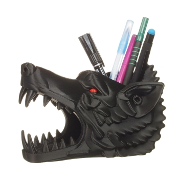 Organizer na biurko „Wilk” – stojak na długopisy 3D